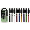 Vertex Battery 350mah Vape Preheat Batteries Variable Voltage Blister USB Charger Kits For 510 Thread Cartridge 9 Colors E Cigs Pen