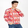 Alisister Brutto maglione di Natale Babbo Natale Stampa Felpa con cappuccio allentata Uomo Donna Pullover Natale Novità Autunno Inverno Top Abbigliamento V1218p