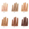 Nail Practice Display Realistic Silicone Practice Hand Soft Finger for Manicure Can Insert False Nails Display Nail Sticker and Jewelry Nail Art Tools 231030