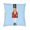 Kudde Dekorativ kudde Nötknäppare Soldat Toy Christmas Gift Cushion Cover Soffa Hem Dekorativ fyrkantig fodral 45x45cm 231031