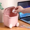 Bidoni per rifiuti Kawaii Mini Pattumiera Desktop Bidone della spazzatura Home Office Pattumiera Cartone animato Simpatico cestino per rifiuti Domestici Decorazione della camera dei bambini 231031