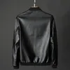 Mens Leather Faux Jacket Bomber Motorcykel Men Black Biker Pu Baseball Plus Size 7xl Fashion Causal Jaqueta Male 231030