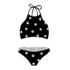 Women's Swimwear Swimming Suit For Women Sexy Crop Tops Bikini Set Cute Dog Pow Print Summer Brazilian Bikinis Swimsuit Female Plus Size