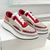 Freizeitschuhe, Mesh-Nama-Sneaker, umweltfreundlicheres Rindsleder, Damen-Nama-Webplattform-Low-Top-Sneaker, bestickte Wildleder-Mesh-Sneaker, Plateau-Sneaker, Größe