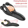 Penis Verzögerung Trainer Exerciser Eichel Stimulator Massagegerät Herren Vibrator Männliche Masturbator Ausrüstung Sex Spielzeug Erwachsene Waren Für Männer 231010