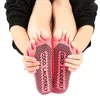 Skarpetki dla kobiet bez poślizgu joga z chwytem solidnym pełnym palcach baletowych kostek