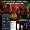 Decorazioni natalizie Tuya WiFi Smart Lucine per esterni Impermeabile RGB Stringa USB APP Controllo Ghirlanda musicale con Alexa Google Home 231030