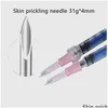 Tattoo Needles Korea Disposable Sterile Meso Nano Skin Needle 31G 4Mm 34G 1.5/4Mm Gel 220816 Drop Delivery Health Beauty Tattoos Body Dhfxs