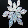 Rhinestones Whole-Sew On Flatback Gem Stones AB Kolor Navette Oko kształt 15 30 mm żywica Kryształ olśniewający 15pcs Lot1315v