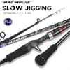 Boat Fishing Rods MADMOUSE slow jigging rod Japan fuji parts 1.9M 12kgs lure weight 60-150g pe0.8-2.5 boat rod spinning/casting Ocean Fishing Rod Q231031