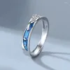 Cluster Rings 2st Set Creative Meteor Shower Star Inlaid Zircon Open Style Par Justerbara modesmycken Lover Gift R0881