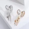 Broschen Perle Schere Für Frauen Männer 2-farbe Metall Strass Friseur Kleidung Designer Pins Bankett Täglichen Schmuck Geschenke