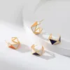 Stud Earrings Multicolor Cute Geometric For Women Fashion Lady Engagement Accessories