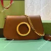 Axelväskor kvällspåsar runt låsande g chian väska blondie ophidia handväska designer kvinnor crossbody väskor lady sacoche lyx läder väskor