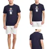 R Bear Polos Luxus-Designer-Herren-T-Shirt mit kurzen Ärmeln und Bären-Aufdruck aus Baumwolle, modische Übergröße, Größen S-3XL für 252 c