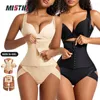 Shapers pour femmes Menthin Sexy Shapewear BodySuit pour femmes Slimming Body Sculping Trainer Black Skin Full Shaper Tummy Girdle