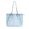 Umhängetaschen Blaue Damenhandtasche Süße Damen-Simple-Soul-Tasche Große Kapazität Damen-Seifentaschenstyledhandbagsstore