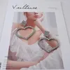 Kolczyki Dangle Baroque w stylu retro nożyce miłosne serce kropla do dziewcząt dla kobiet akcesoria biżuterii mody