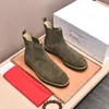 Stivaletti Chelsea da uomo con logo Martin Boots Designer Derma di alta qualità Stivaletti con fondo spesso per esterni Scarpe con plateau taglia 38-44