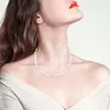 Collana girocollo Makersland con croce Accessori per gioielli di moda da donna per ragazze Perline all'ingrosso Perle imitazione da donna