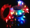 Jelly 100pcs oito luzes LED brilho pulseira acender flash pulseira piscando pulseira de pico para festa lin4097 231030