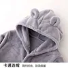 Pyjamas Children's Bathrobe Tjock Coral Fleece Spring Autumn Winter Kids Bath Thandels Baby Boys Pyjamas Girls Night Clows Home Clothing 231031