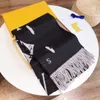 Fashion Cashmere Designer Scarf Double-Sided and Double-Color Warm Mens Scarive Autumn and Winter Versatile Style