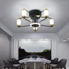 Large Ceiling Light With Fan Lamp 220V 110V Bedroom Restaurant Home Chandelier Living Room Frequency Conversion