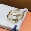 Squisita moda trifoglio di diamanti Hoop Huggie Donna oro 18 carati Argento oro rosa Grandi orecchini a cerchio Gioielli regalo per feste Alta qualità con scatola