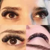 Falsche Wimpern, 5 Tabletts/Lot, langer Stiel, hochwertige russische Volumenwimpern, Kunstnerz, 3D-Wimpernverlängerung, handgefertigt, individuelle vorgefertigte Fächer, natürlich, 231031