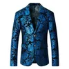 Lokal Tyrant Gold Slim Gilded Suit LongeeLeDs Jacket Men Blazer Dress Performance Clothing Two Button Coat Suits Blazer269a