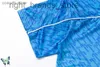 T-shirty męskie koszulki Trapstar Mesh Football Jersey Blue No.22 Mężczyźni T-shirt W220811 T231031