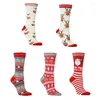 Calze da donna Christmas Elk Calze da uomo e da donna Personality Cotton Midtube Halloween