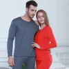 Sous-vêtements thermiques pour hommes et femmes, ensembles longs en polaire, garde au chaud par temps froid, pyjama, chemise et pantalon, hiver