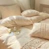 Bettwäsche-Sets, luxuriös, künstlicher Schnee, Kaninchen-Fleece, Winter-Frühlings-Set, Queen-Size-warmer Bettbezug mit Laken, hochwertiges King-Size-Bett-Set 231030