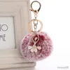 Mobile Phone Chain Cute Rhinestone Little Angel Car keychain Fur Key Chain Women Trinket Car bag Key Ring Jewelry Gift fluff keychains R231031