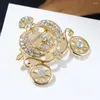 Brooches Rhinestone Pumpkin Car Carriage For Women Unisex Fairy Style Pin Christmas Clothing Dress Accessories Fashion Jewelry