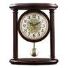 Zegary stołowe retro zegar drewniany cichy wahadłowy pulpit vintage salon dom do dekoracji luksusowe akcesoria antyków