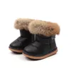 Boots Jgshowkito Girls Fashion Snow for Kids Rubber Toddler Boys Girl Toddlers Dark Cotton Plush Fur 231030