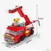 Blocks City Kit de construction de camion de pompiers pour enfants de 6 à 12 ans Compatible avec City Fire Truck 6 en 1 Building Block Fire Toys Buil R231031