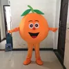 2024 Halloween Orange Obst Maskottchen Kostüm Cartoon Anime Thema Charakter Erwachsene Größe Weihnachten Karneval Geburtstag Party Fancy Outfit