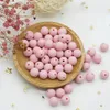 Teethers Toys Cuteidea 9mm 50Pcs silicone beads safe pacifier chain chewing teething DIY handmade jewelry necklace bracelet baby product 231031