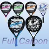 Raquetas de tenis Raqueta de pádel Pop Superficie de fibra de carbono completa Equilibrio bajo con cara de EVA suave Forma de diamante para accesorios de entrenamiento 231031