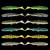 Hameçons de pêche Spinpoler 3 joints en plastique souple appât natation queue de pagaie Swimbait 16 cm 22 cm brochet bar maskinongé grand T leurres 231031