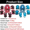 Skate ochronne sprzęt 7PCS Roller łyżwiarka dla dzieci chłopiec dziewczyna bezpieczeństwa kask kolanowy Zestawy łokci łokciowe rowerowe rowerowe rowerowe hulajnotki ochronia