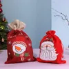 Décorations de noël, fournitures de décoration nordique pour la maison, sac cadeau du père noël, sacs en tissu Non tissé