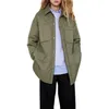 Parka en duvet pour femme, veste en coton vert, mode d'hiver japonaise pour dames, parka longue surdimensionnée décontractée, couleur unie, simple boutonnage, vêtements d'extérieur, 2023 231030