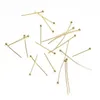 50Pcs 0.6mm Stainless Steel Water Gold Plated Head Pins DIY Earrings Findings for Handmade Crafts Beads Jewelry Making 20/30mm Jewelry MakingJewelry Findings