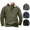 Hoodies masculinos vintage cor sólida retalhos moletom com capuz masculino casual solto manga longa camisolas outono moda zíper gola superior