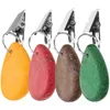 Bordduk 4 PCS TABLECHOTH CLIP DECORATIVE VIKTER Kompakt utomhusdukar Campingklipp Sten med delikat